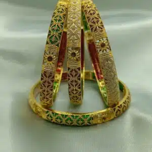 High Quality Designer Rajwadi Bangles Set 4 piece