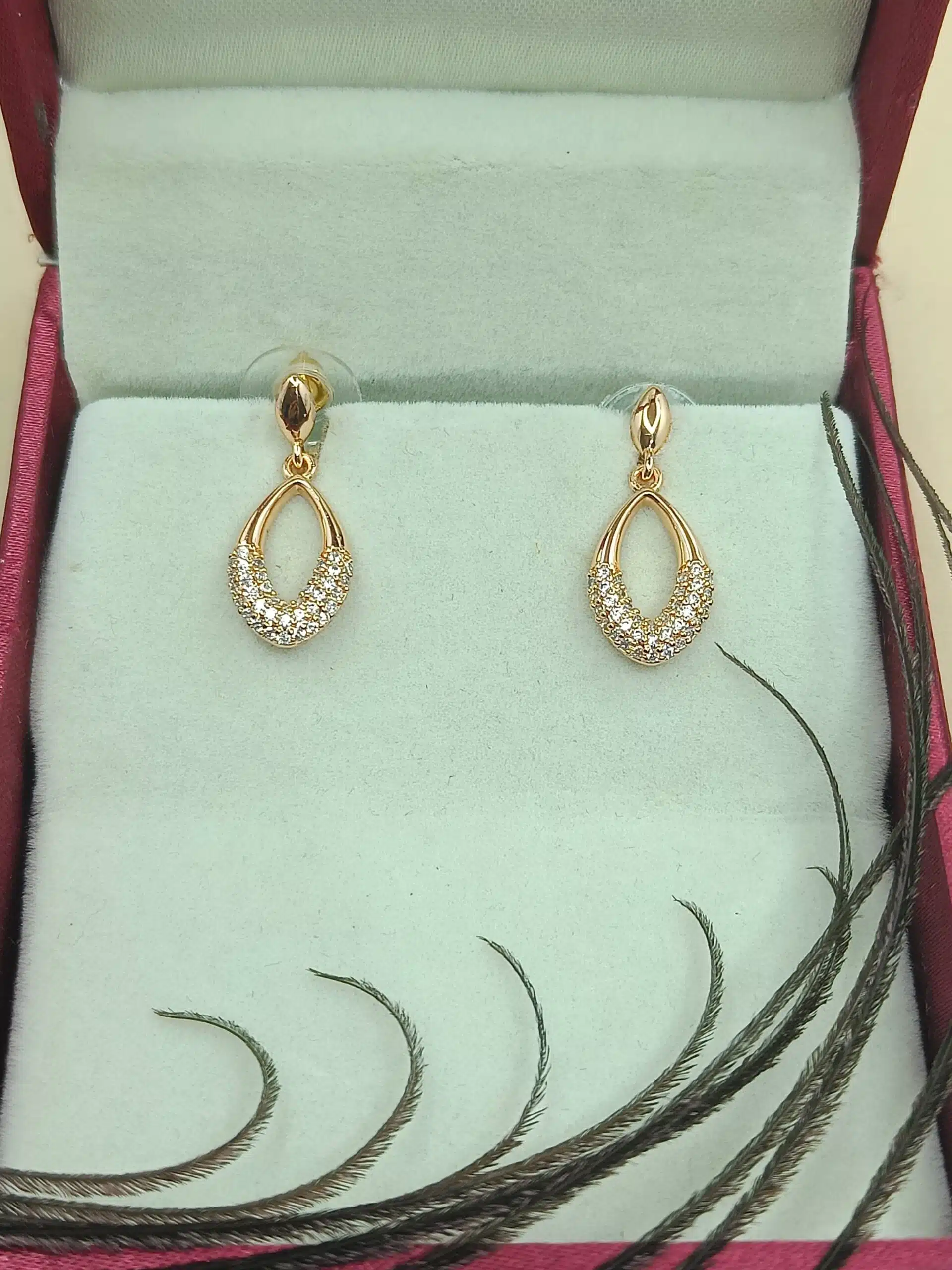 New Rosegold Plated Earrings For Girls - Image 4