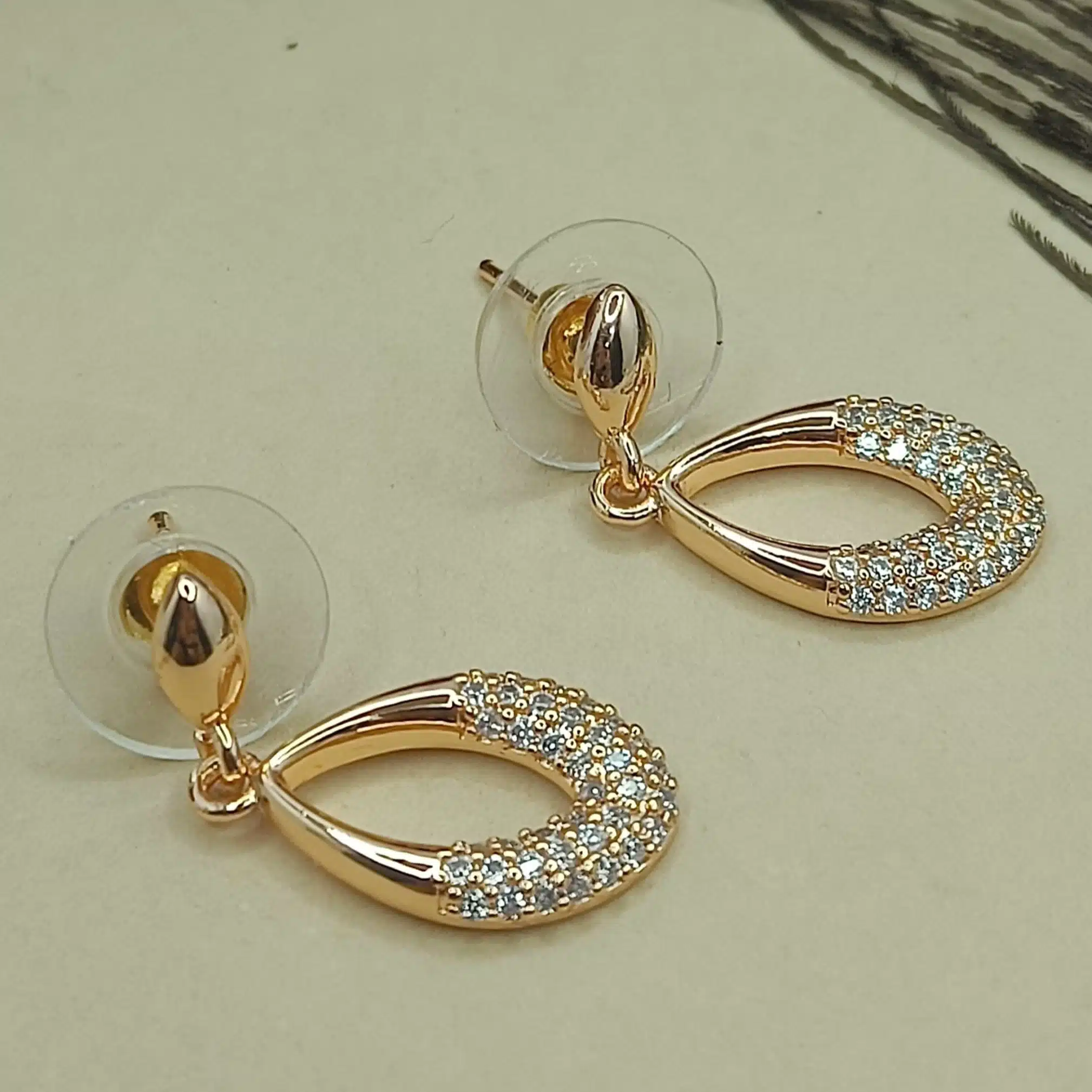 New Rosegold Plated Earrings For Girls