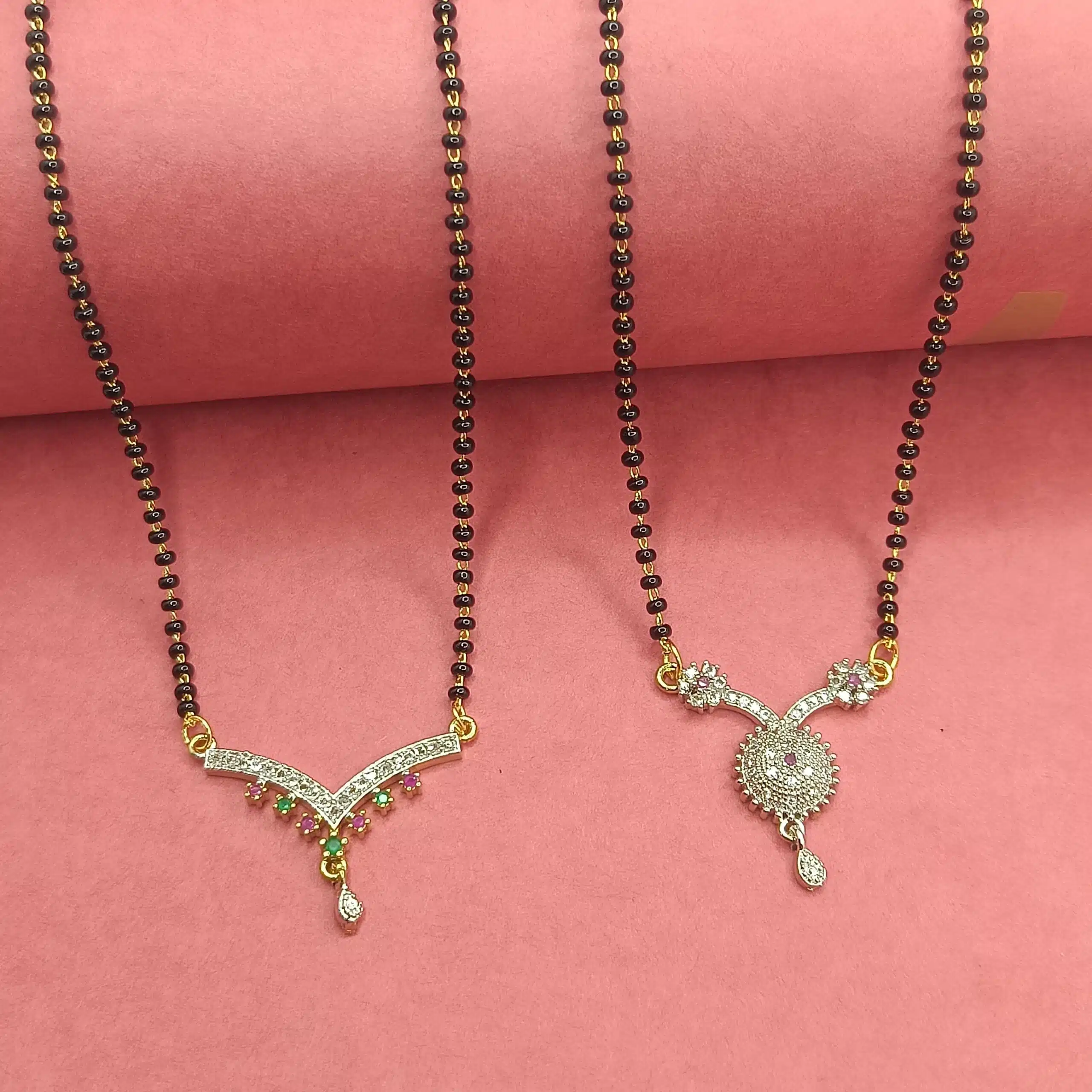 American Diamond Mangalsutra Design