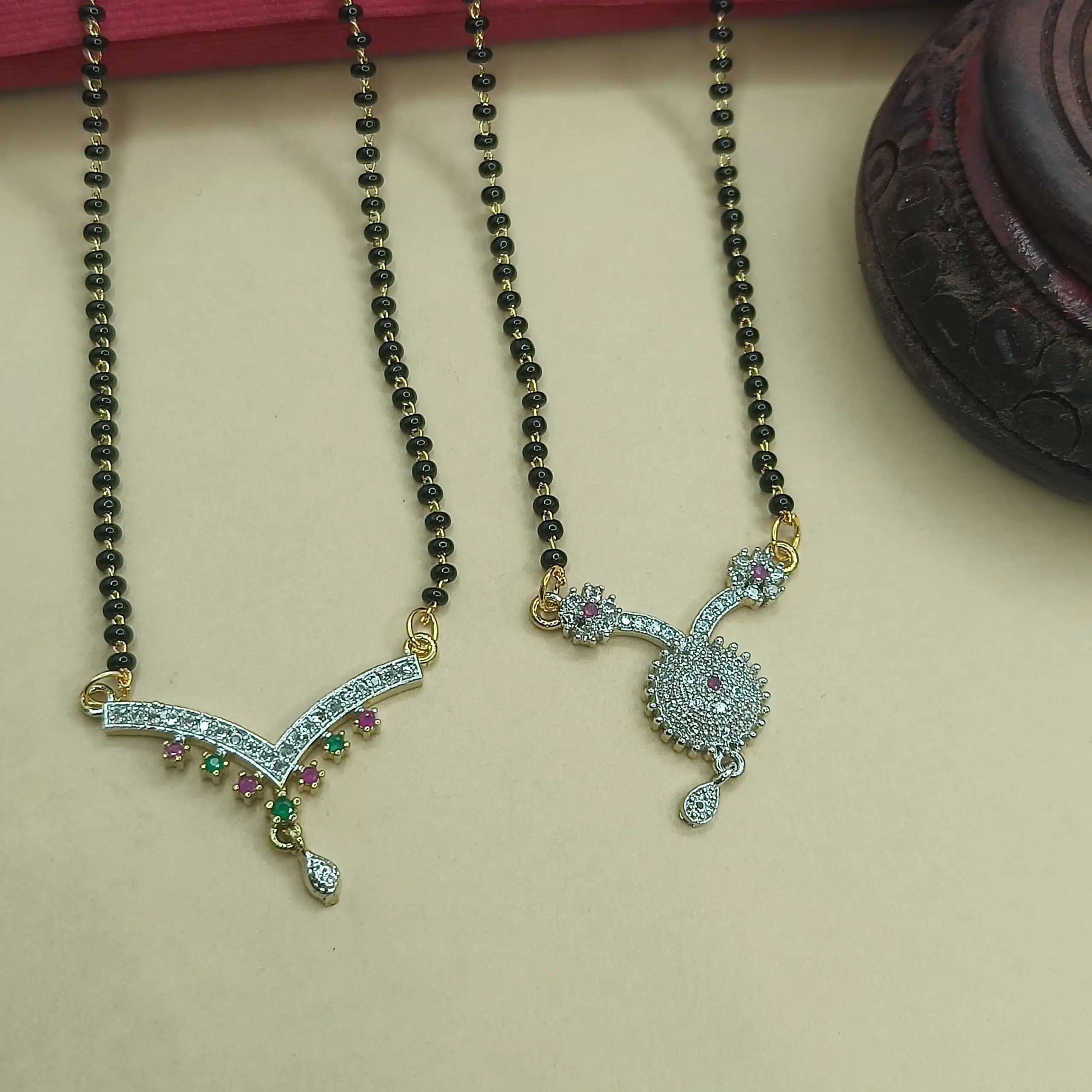 American Diamond Mangalsutra Design - Image 2