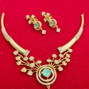 AD Stone Choker Necklace