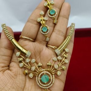 AD Stone Choker Necklace