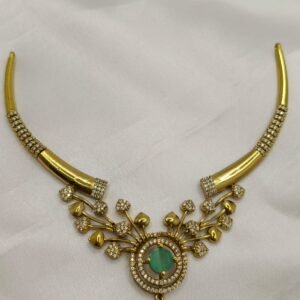AD Stone Choker Necklace